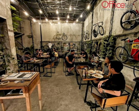 Bên trong không gian coworking space ở 